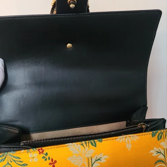 GUCCI Dionyso Bamboo Leather Handbag - Picture 10 of 17